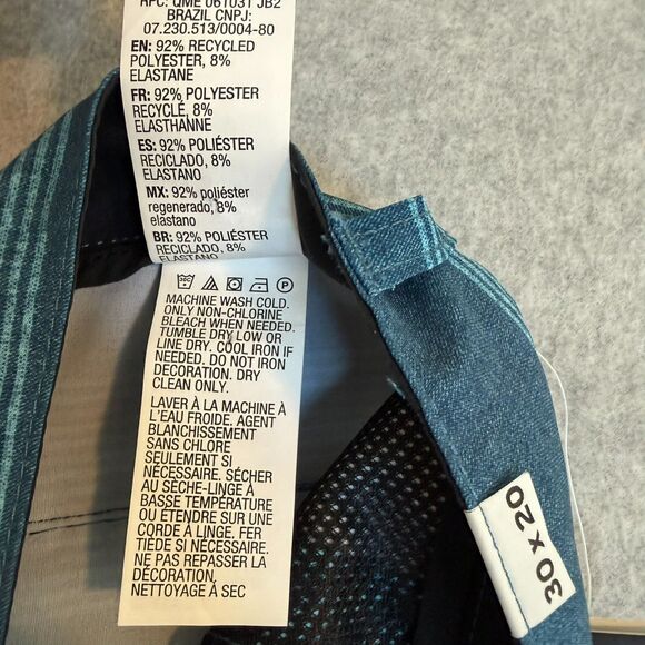 Quiksilver Mens Amphibian Board Shorts Swim Surf Trunks Blue Stripe Sz 30x20 - Picture 4 of 4